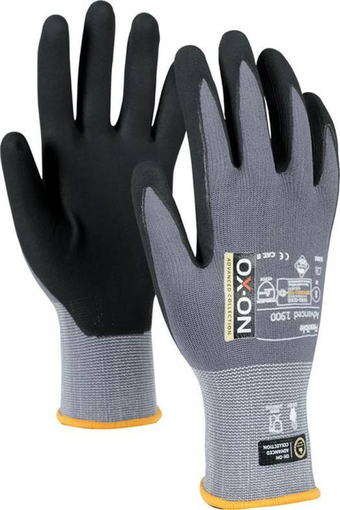 Schnittschutzhandschuh OX-ON Flexible Advanced 1900Zulassung/Norm EN 3882016Eigenschaften Extrem langlebig Touch-Funktion Ausgezeichnete Pass