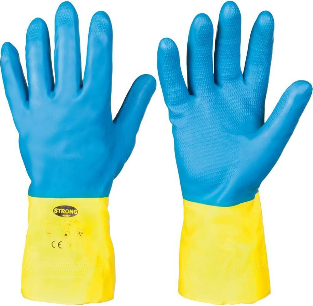 Chemikalienschutzhandschuh KenoraZulassung/NormEN 374, EN 388, EN 420Eigenschaften Premium-Qualität Doppelbeschichtung aus Polychloropren über