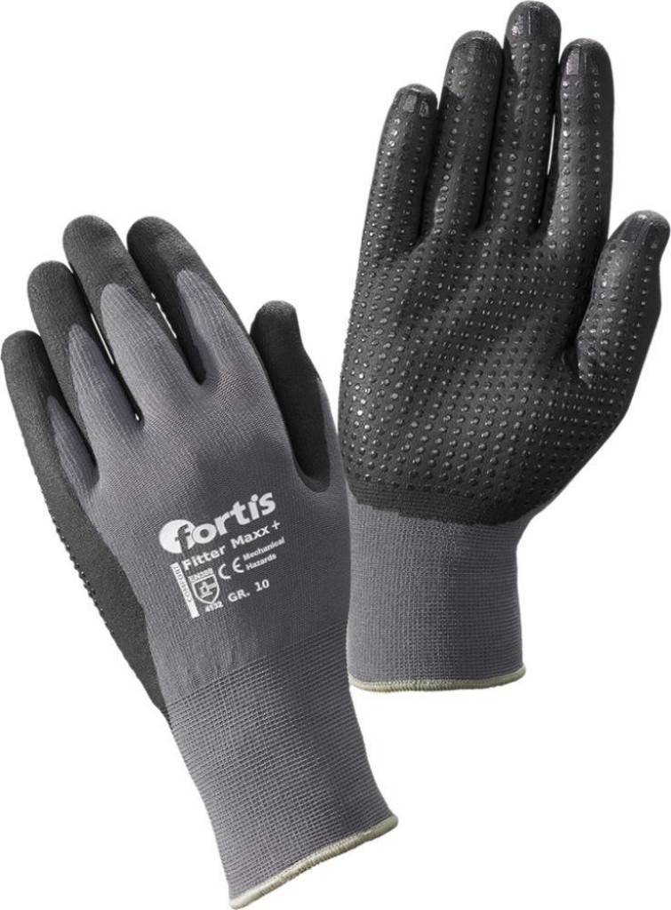 Strickhandschuh Fitter Maxx PlusZulassung/Norm EN 388, EN 420Besonderheiten Atmungsaktiv durch neuartige Nitril-Schaum-BeschichtungEigenschaften Au