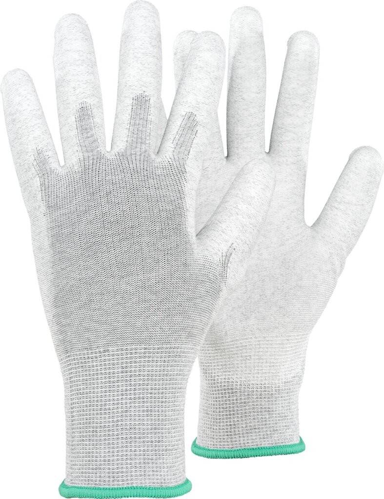 Unser Standardhandschuh für ESD-SchutzWeich, geschmeidig und hoch atmungsaktiv. 13-gg-Faser für ganztägigen Komfort. Beschichtete Handfläche für