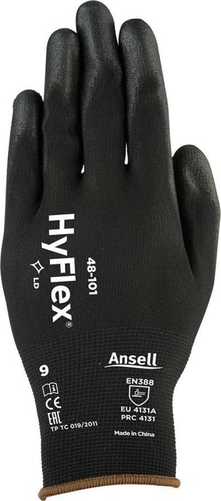 Montagehandschuh HyFlex 48-101Zulassung/Norm EN 3882016, EN 4202003 A12009, kompatibel mit der REACH-VerordnungAusführung Hoher Tragekomfort S
