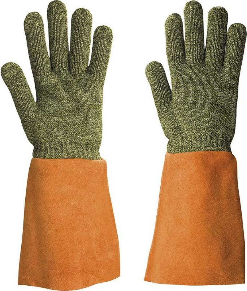Hitzeschutzhandschuh KarboTECT L954Zulassung/Norm EN 388, EN 407Eigenschaften Gute Wärmeisolierung Hohe Schnittfestigkeit Gute und enge Pass