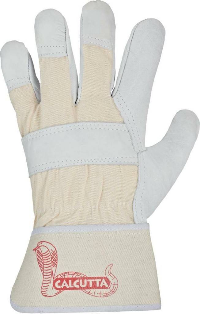 Rindvolllederhandschuh CALCUTTAEigenschaftenDoppelnahtGummierte StulpeInnenhand gefüttertMaterial RindvolllederFarbe natur