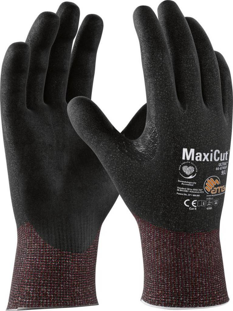 Schnittschutzhandschuh MaxiCut Ultra� FZulassung/Norm EN 3882016 A12018EigenschaftenHohe PassformVerstärkte DaumenbeugeHohe AbriebfestigkeitMaxima