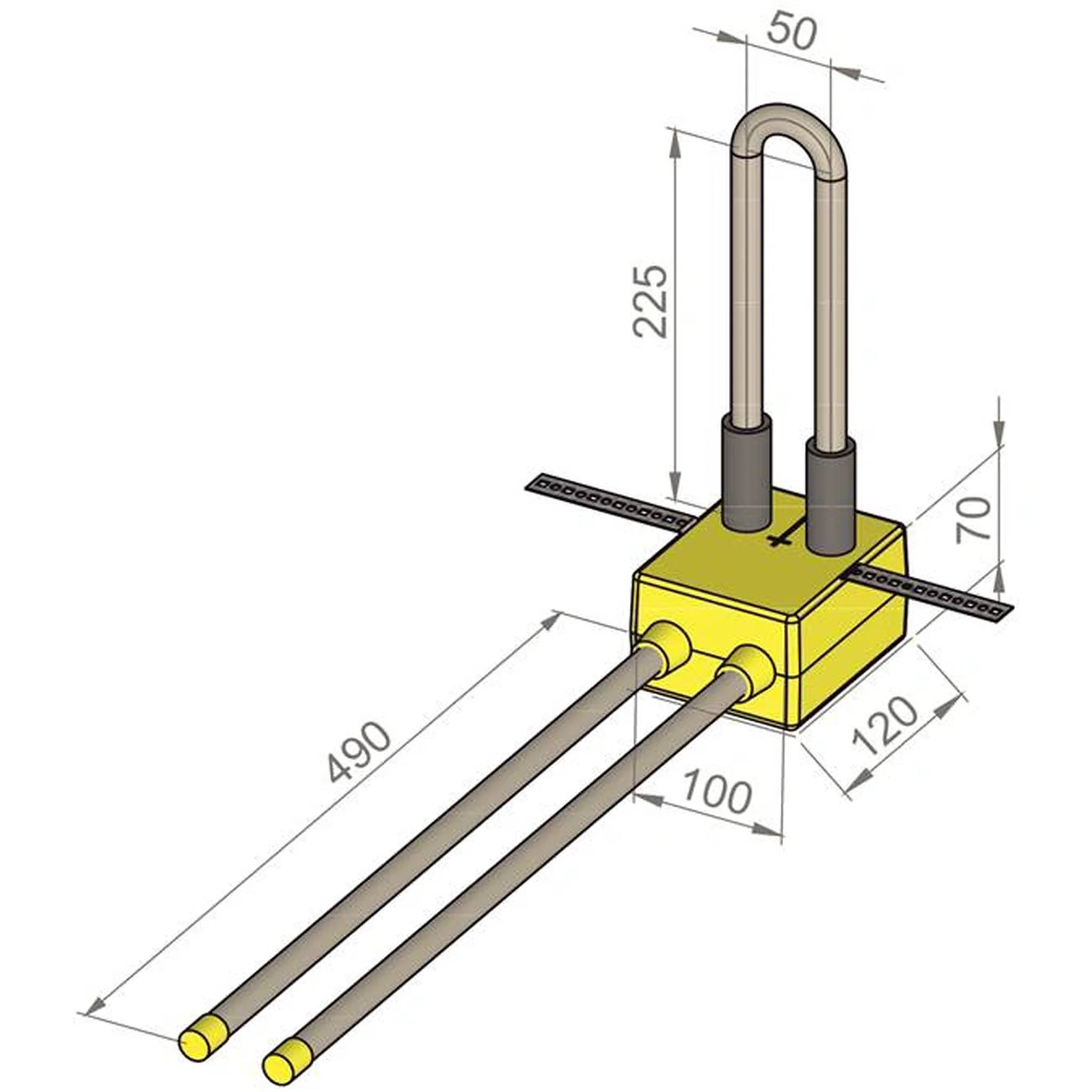 MHS VHKU 01331CU0000000, Ventilheizkörper V-HKU/15/CU-Supersan, Kupfer, 1 Stk.