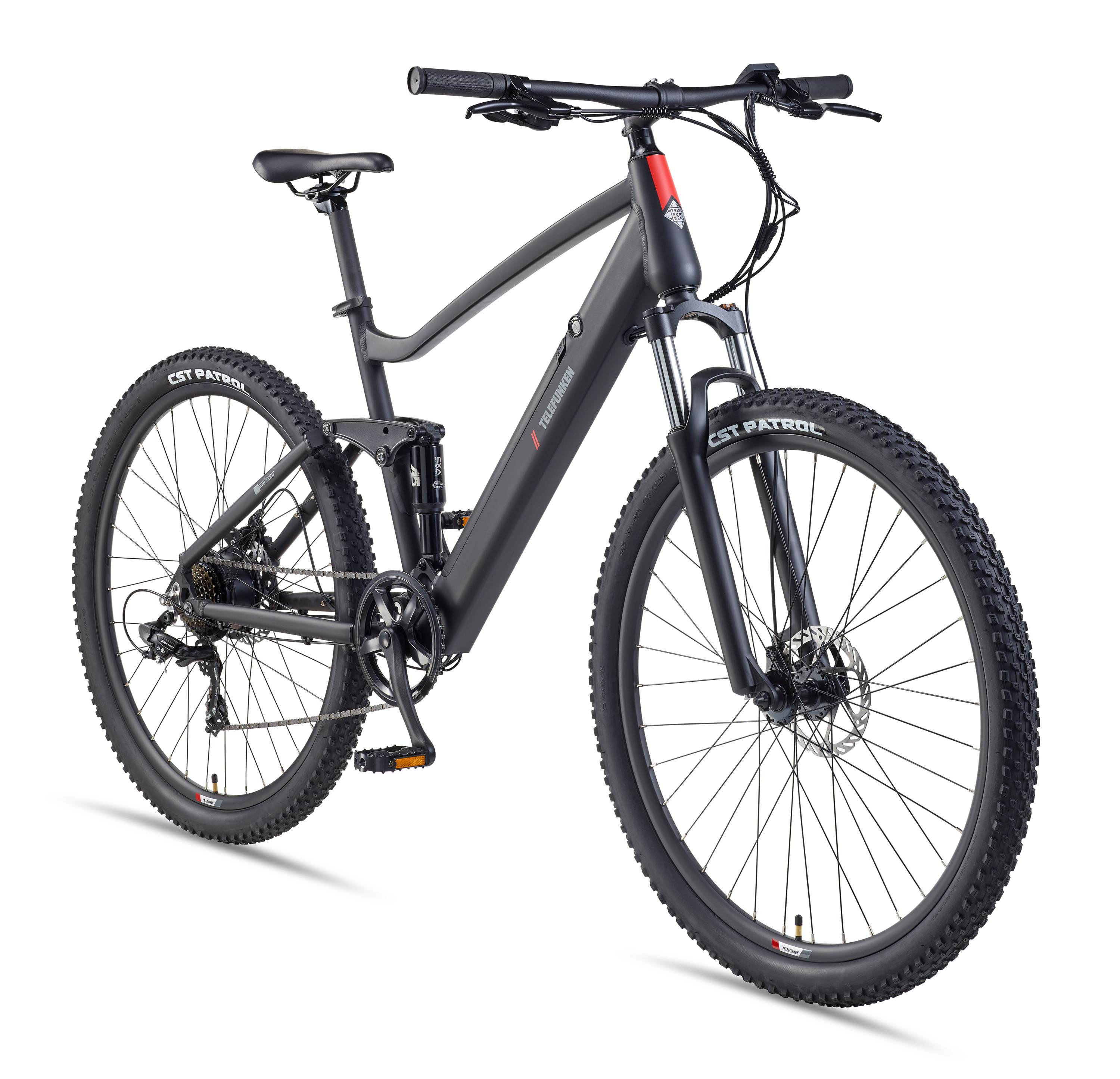 Telefunken E-Bike M937 29 Zoll mit 7 Gang Shimano Kettenschaltung - Hinterradmotor 250W / 40Nm - 13,6Ah / 36V Li-Ion Akku