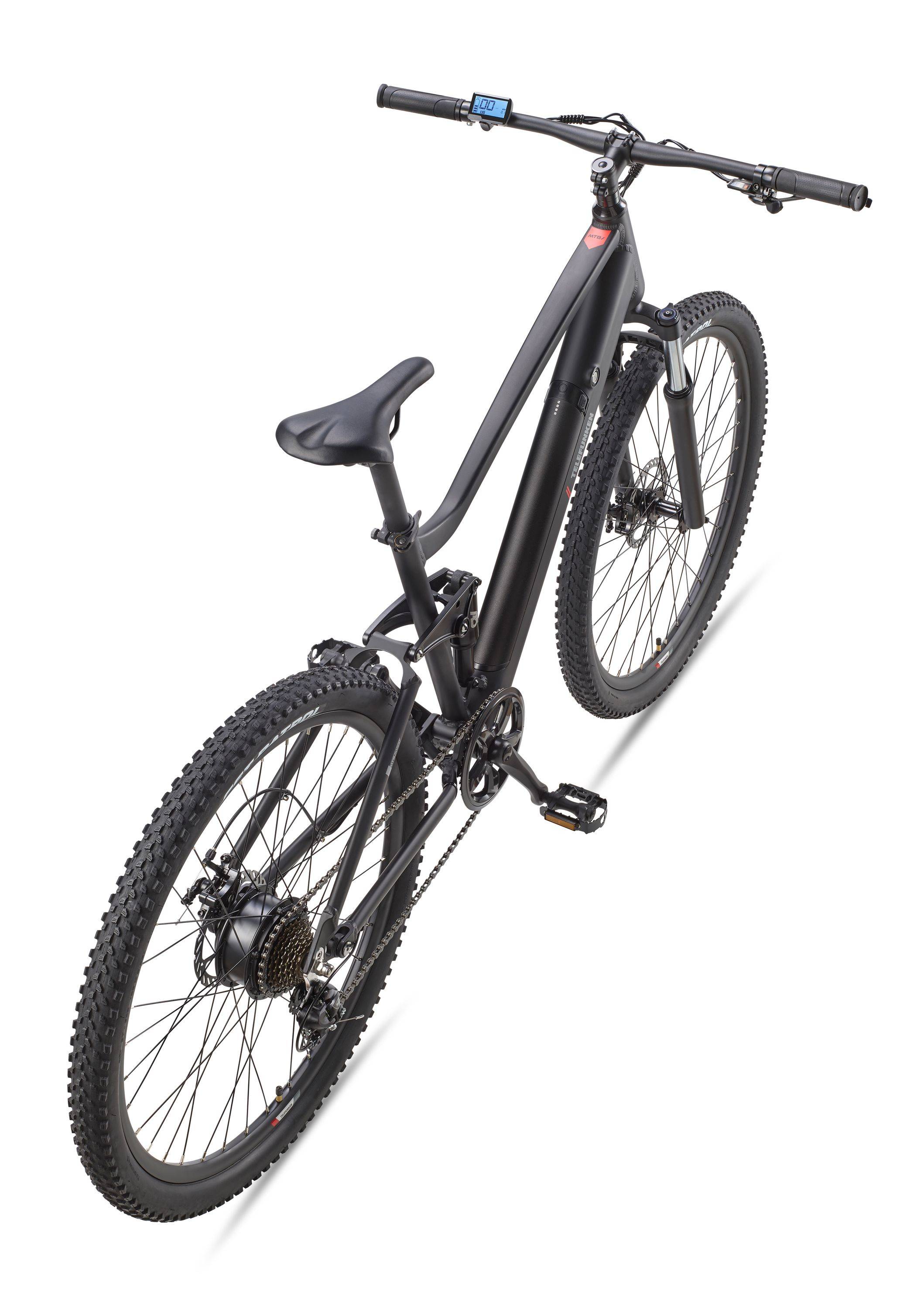Telefunken E-Bike M937 29 Zoll mit 7 Gang Shimano Kettenschaltung - Hinterradmotor 250W / 40Nm - 13,6Ah / 36V Li-Ion Akku