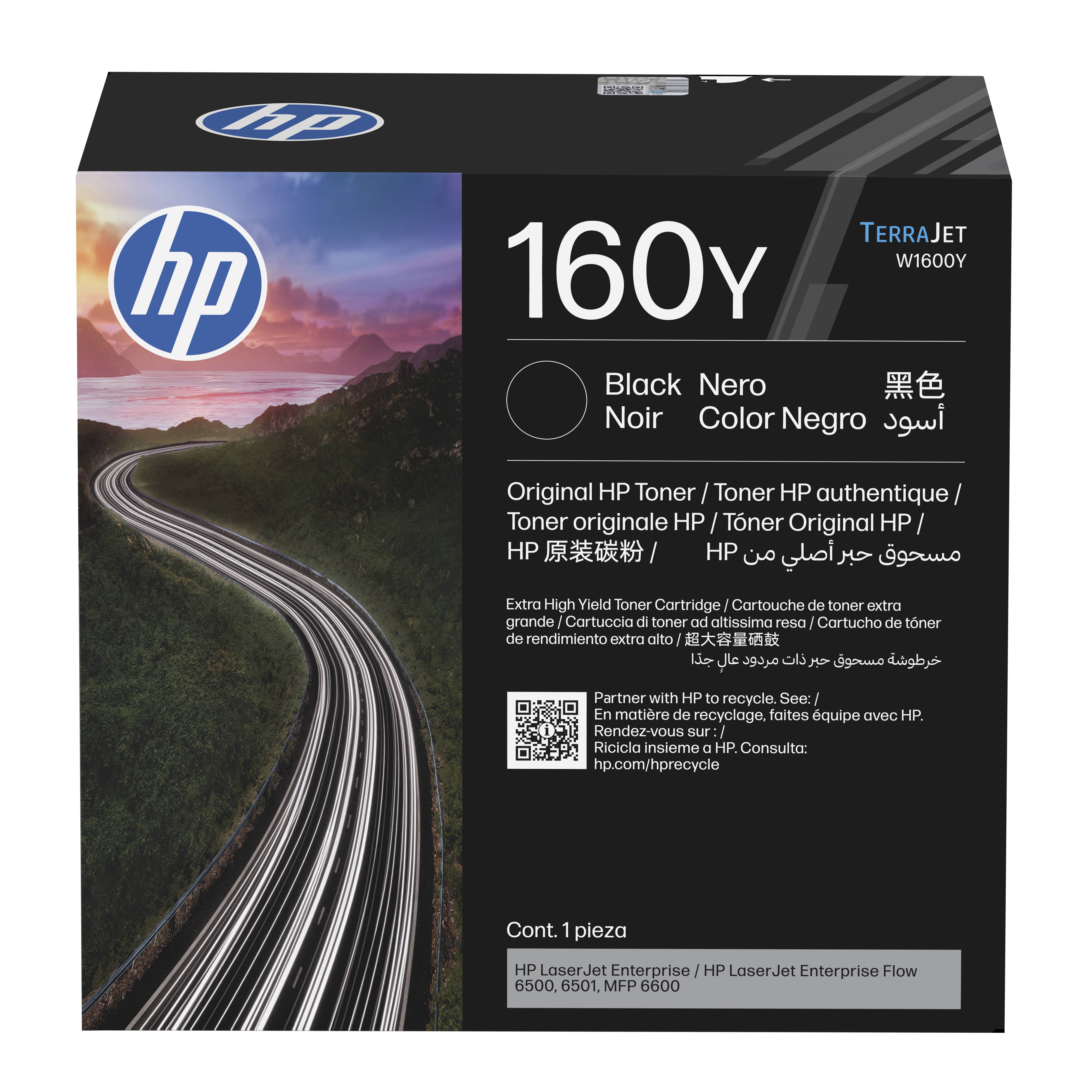 HP 160Y Schwarz Original LaserJet Tonerkartusche, 38000 Seiten, Schwarz, 1 Stück(e)
