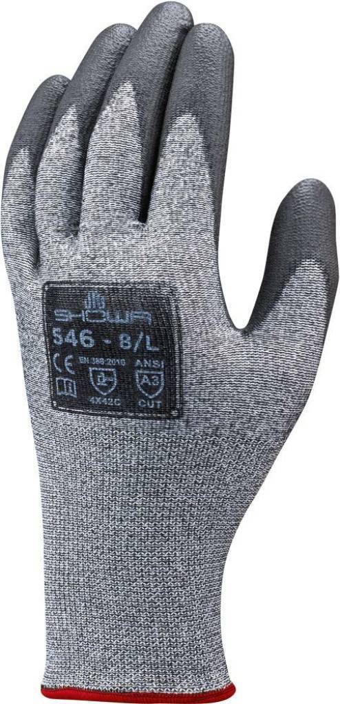 Schnittschutzhandschuh Showa DURACoil 546Zulassung/Norm EN 3882016 Schnittschutzstufe C, ANSI/ISEA 105-16 A3Eigenschaften Verbesserte Schnittschutz