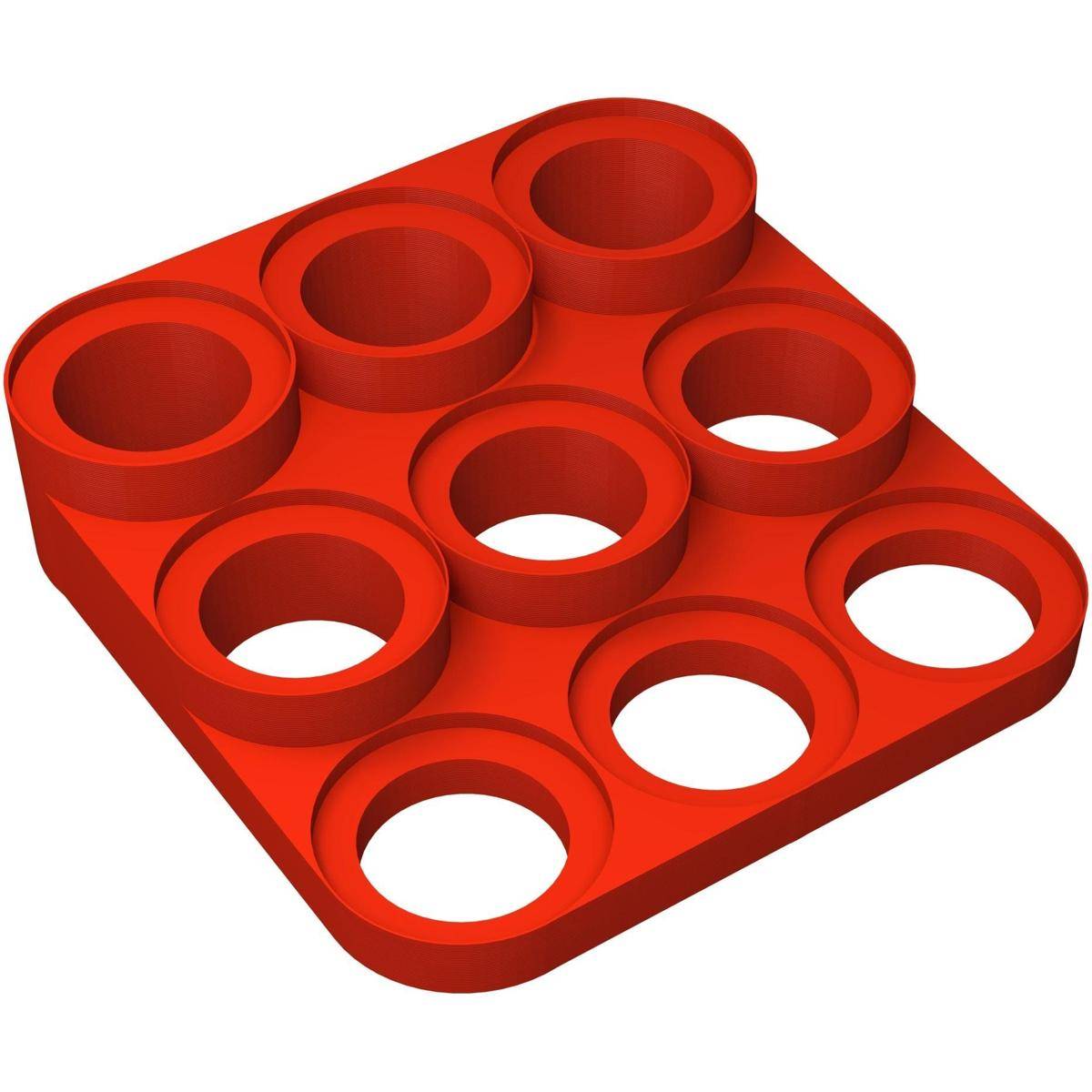 FH9788 - Feldherr Figurenpodest für 58 mm Bases, kirschrot