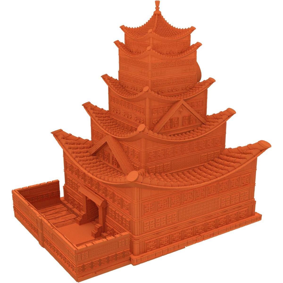 FH5501 - Fates End Dice Tower: Pagoda, orange