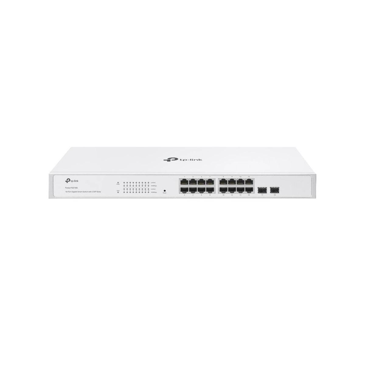16-Port Gigabit Smart Switch mit 2 SFP-Slots