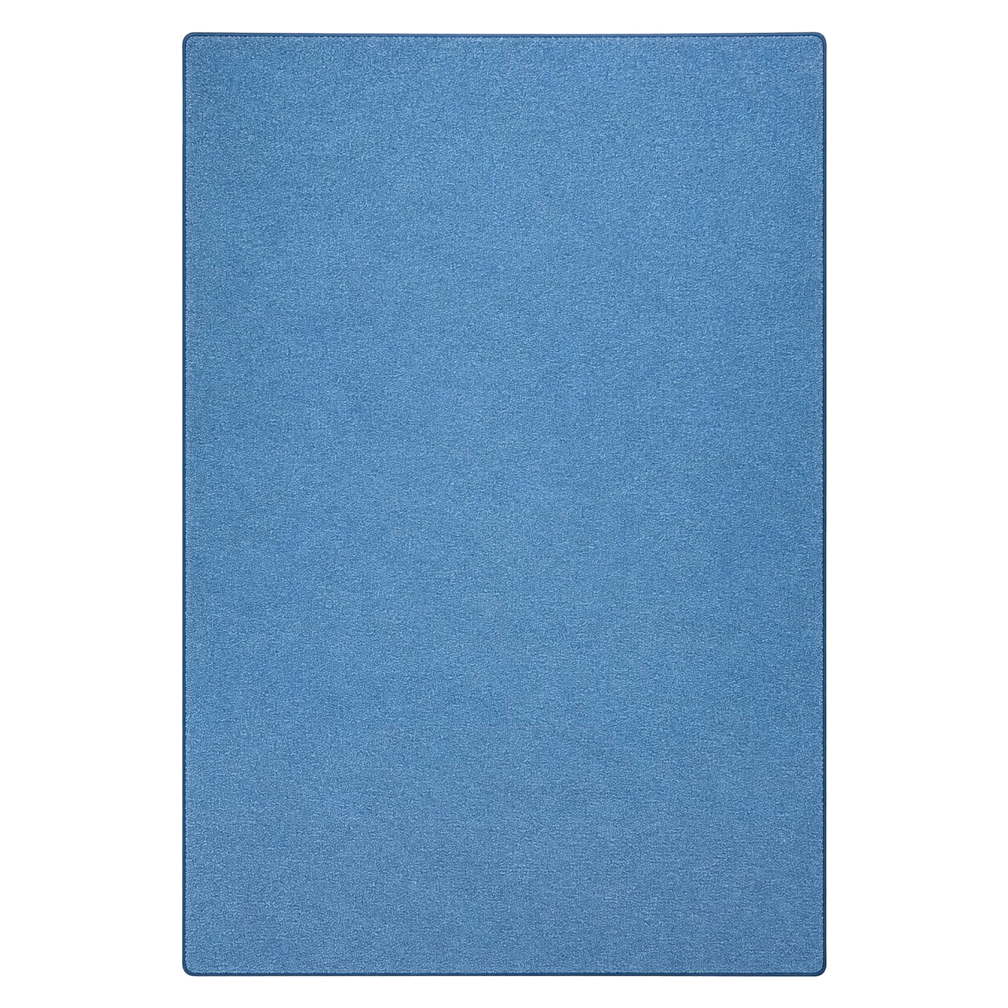 FLOORDIREKT Teppich-Läufer London – Pflegeleichter Schlingenfloor – Modernes Design – Hellblau – 67 x 350 cm
