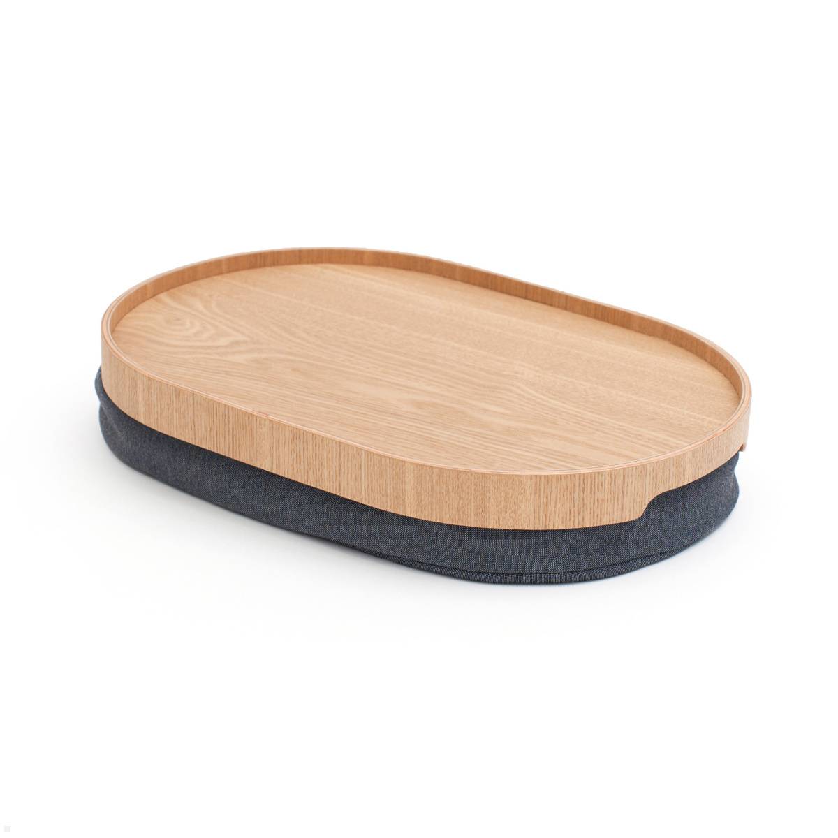Bosign CurveLine™ Knietablett Laptray, Mittelgroß, Rutschfest, Esche