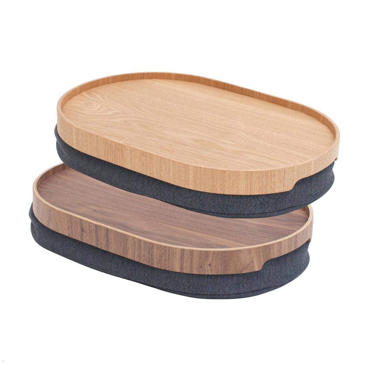 Bosign CurveLine™ Knietablett Laptray, Mittelgroß, Rutschfest, Esche