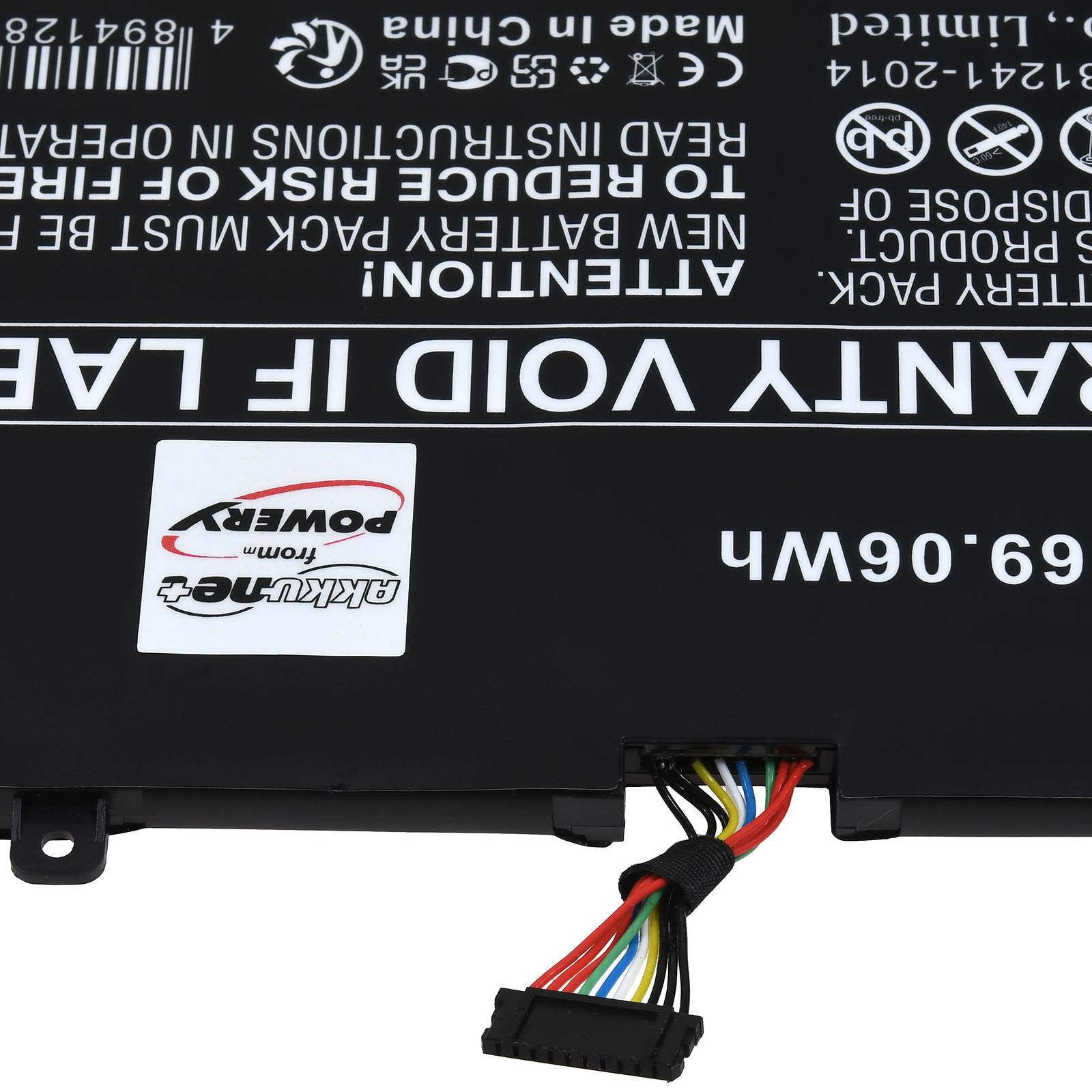 Powery Akku für Lenovo Yoga Slim 7 ProX 14ARH7 82TL006SKR Laptop, 15,52V, Li-Polymer