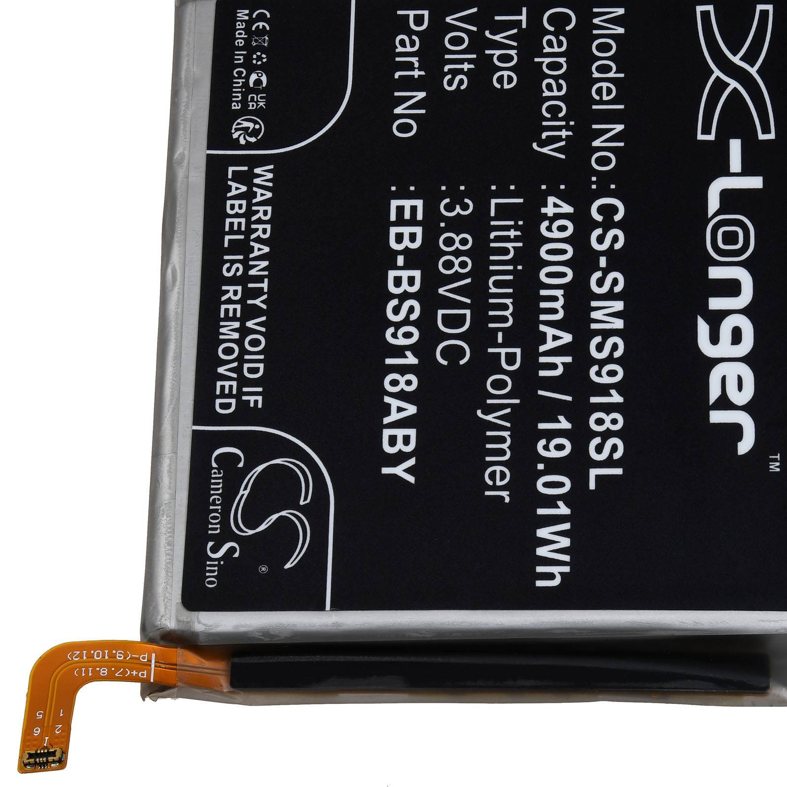 Powery Akku kompatibel mit Samsung Typ EB-BS918ABY, 3,88V, Li-Polymer