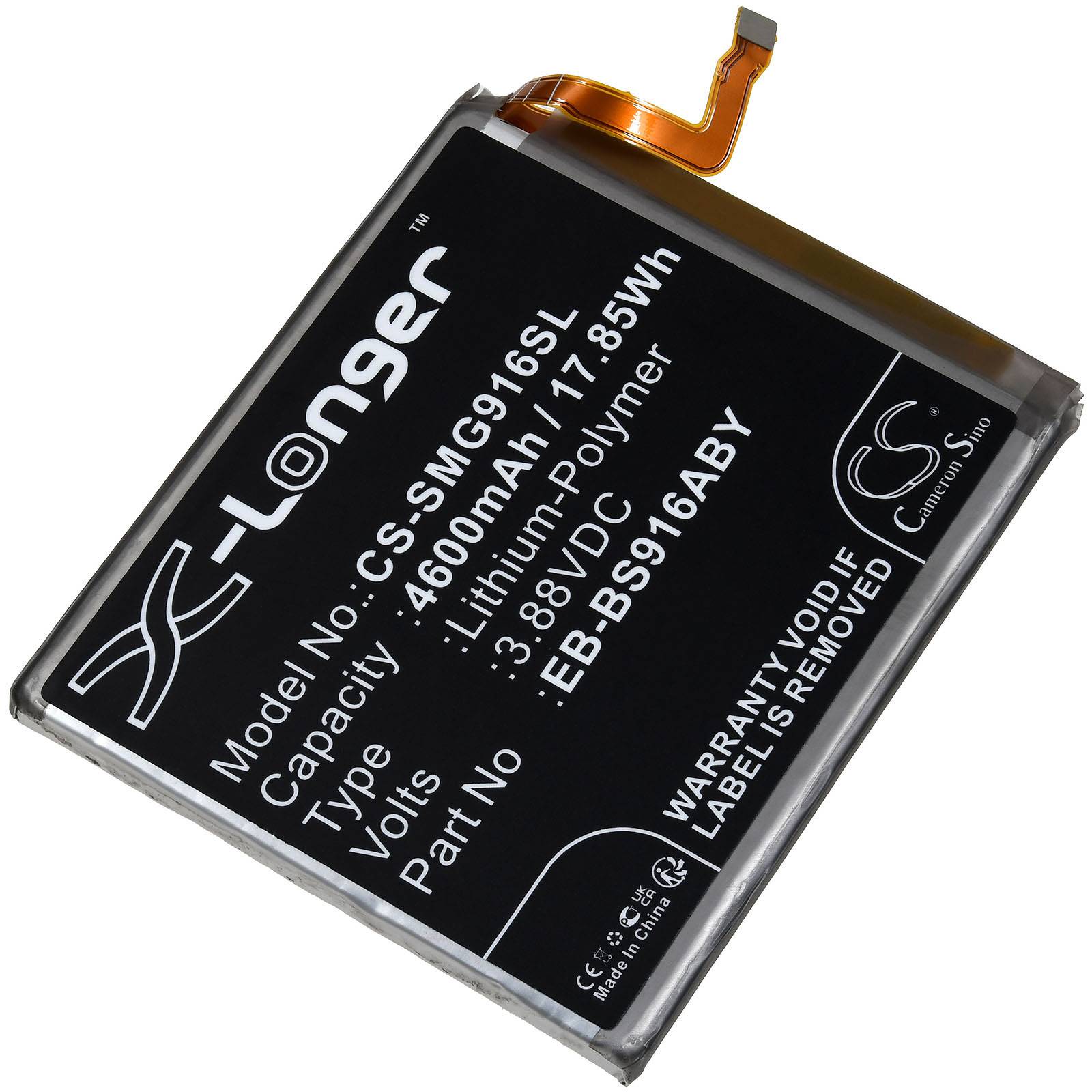 Powery Akku passend für Samsung Galaxy S23+ 5G SM-S916B Smartphone Typ EB-BS916ABY, 3,88V, Li-Polymer