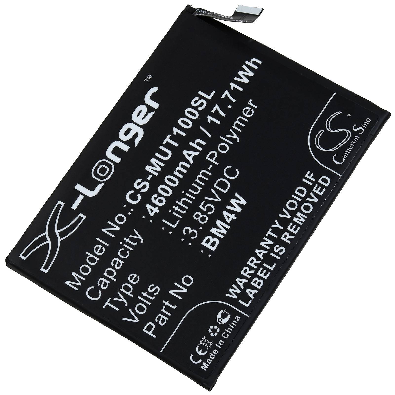 Powery Akku passend für Xiaomi Mi 10T Lite 5G Mi 10i 5G Smartphone Typ BM4W, 3,85V, Li-Polymer