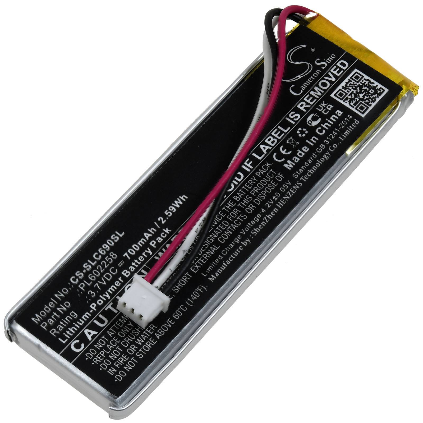 Powery Akku passend für SteelSeries Nimbus+ Controller 69070 69089 Typ PL602258, 3,7V, Li-Polymer