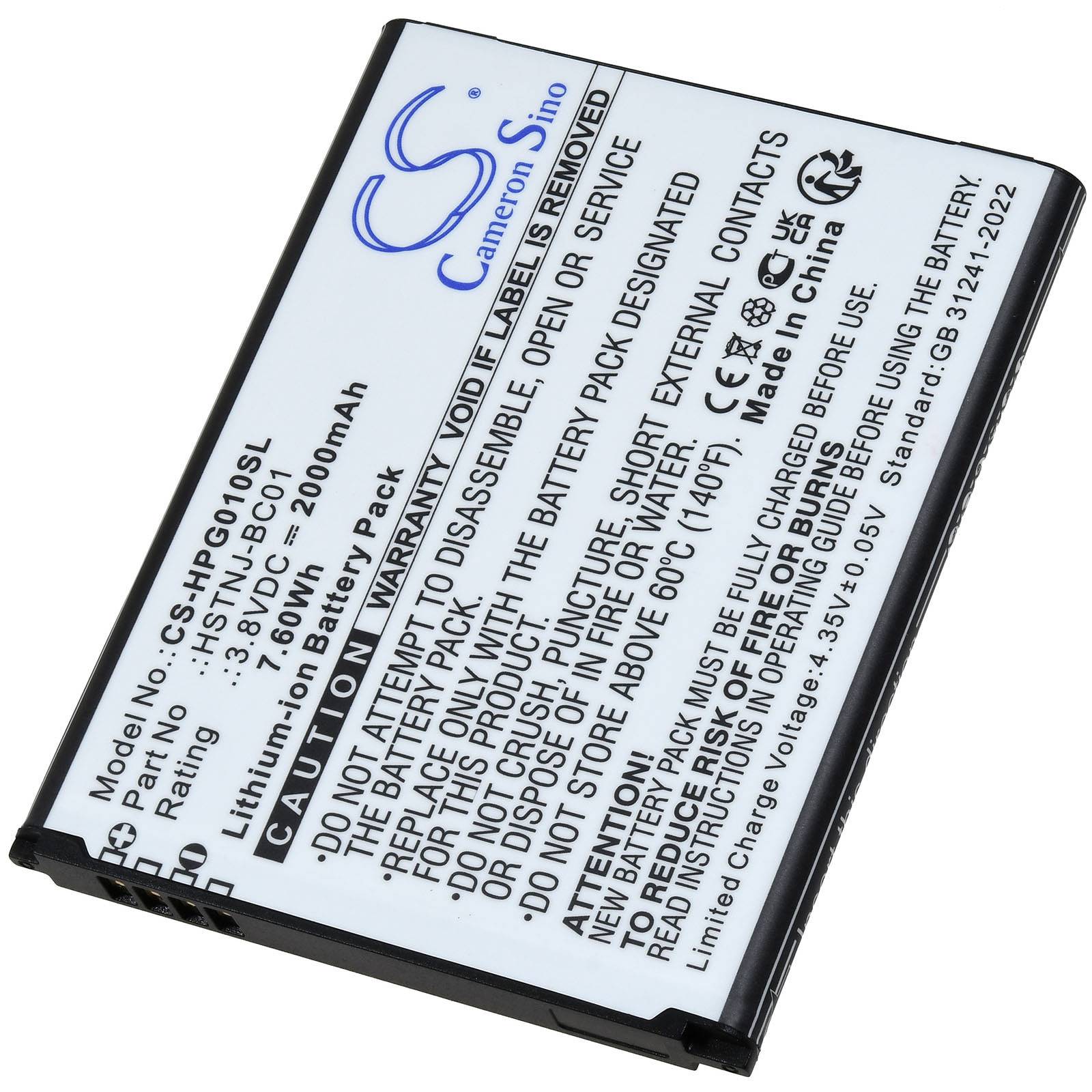 Powery Akku für HP Prime V1 Grafikrechner, 3,8V, Li-Ion