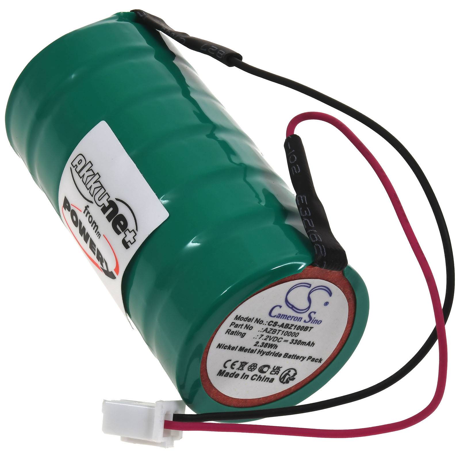 Powery Akku passend für Abus Secvest AZSG10000 AZSG10001 Funk-Sirene Typ AZBT10000, 7,2V, NiMH