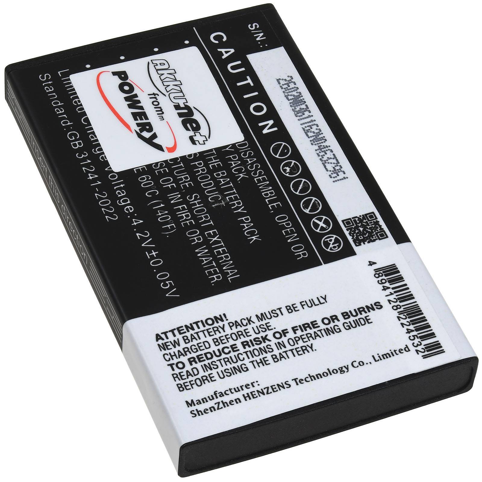 Powery Akku für Akaso Seemor 200 Nachtsichtfernglas, 3,7V, Li-Ion