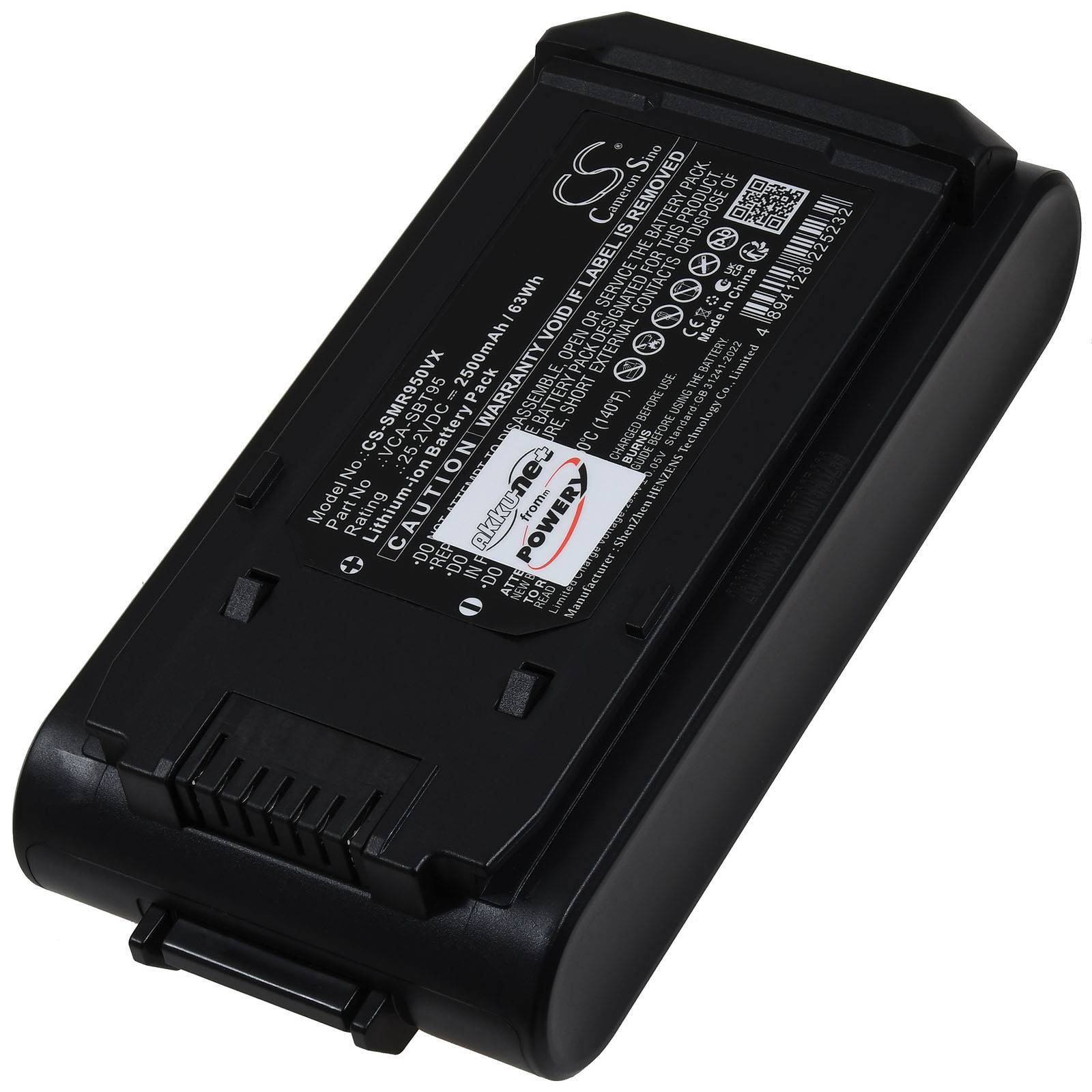 Powery Akku für Samsung Bespoke Jet Pet Staubsauger, 25,2V, Li-Ion