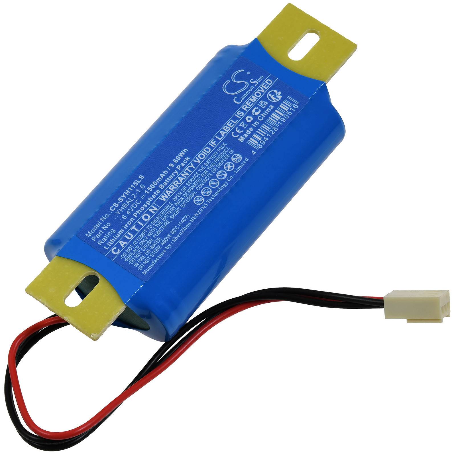 Powery Akku passend für Streamer YH11B-05WL YH11B-05WL-55 Lampe, Notbeleuchtung Typ YHBAL2-1.6, 6,4V, LiFePO4