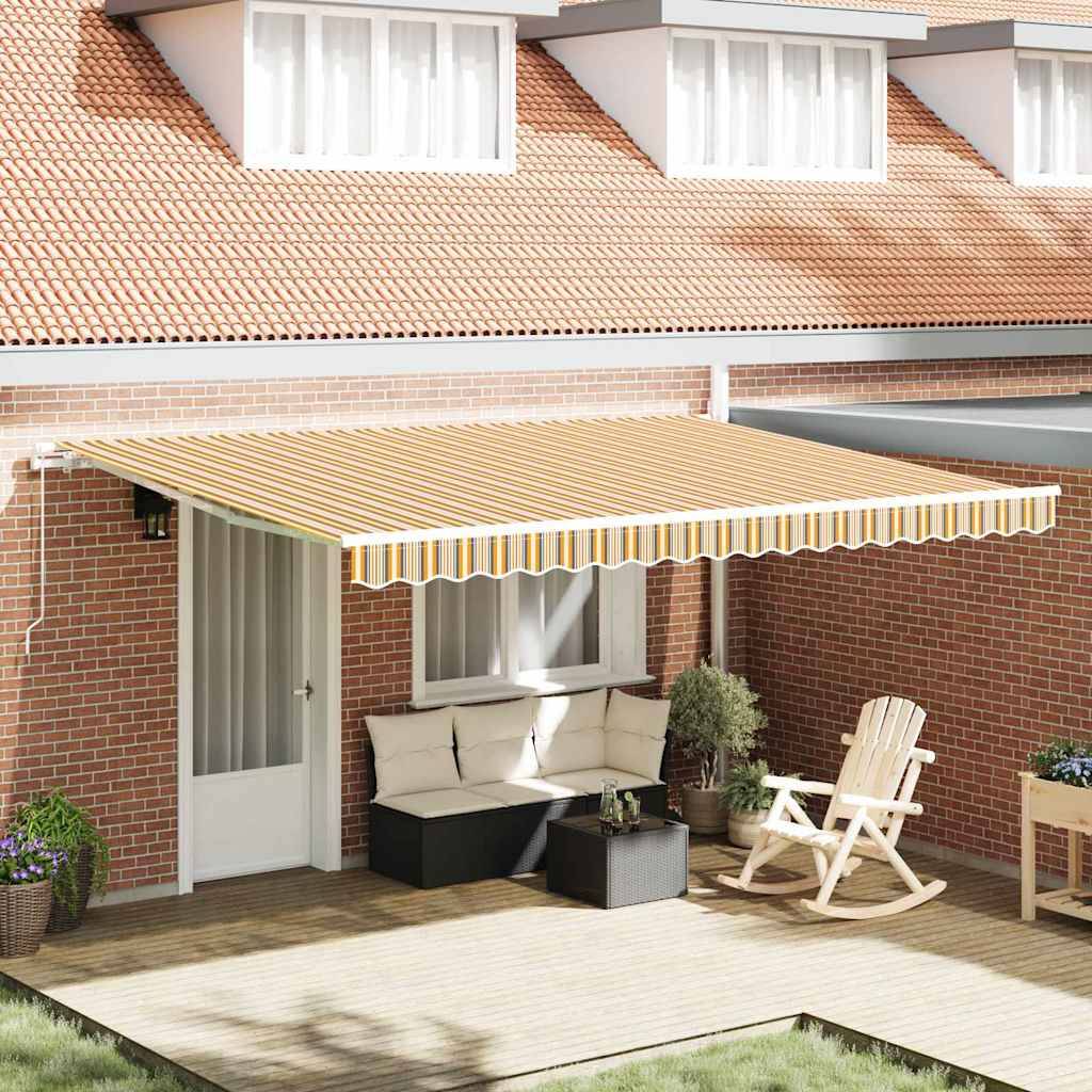 vidaXL Markise Mehrfarbig 450 x 350 x 165 cm Polyester