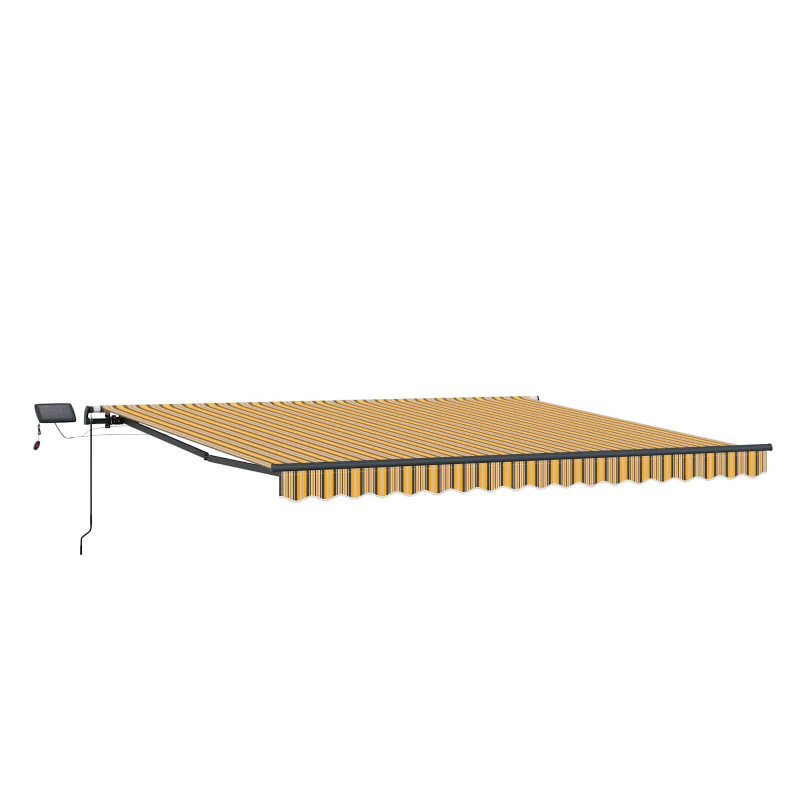 vidaXL Einziehbare Markise Mehrfarbig 450 x 350 cm Stoff
