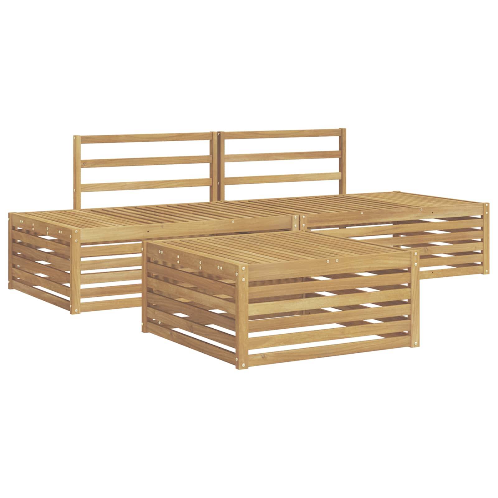 vidaXL Outdoor-Sofagarnitur 4 Stück