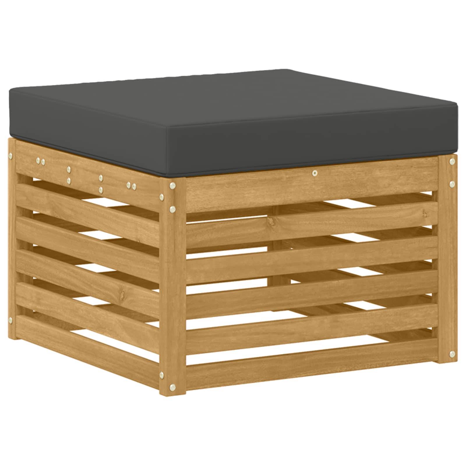 vidaXL Outdoor-Sofagarnitur 6 pcs Weiß und Anthrazit