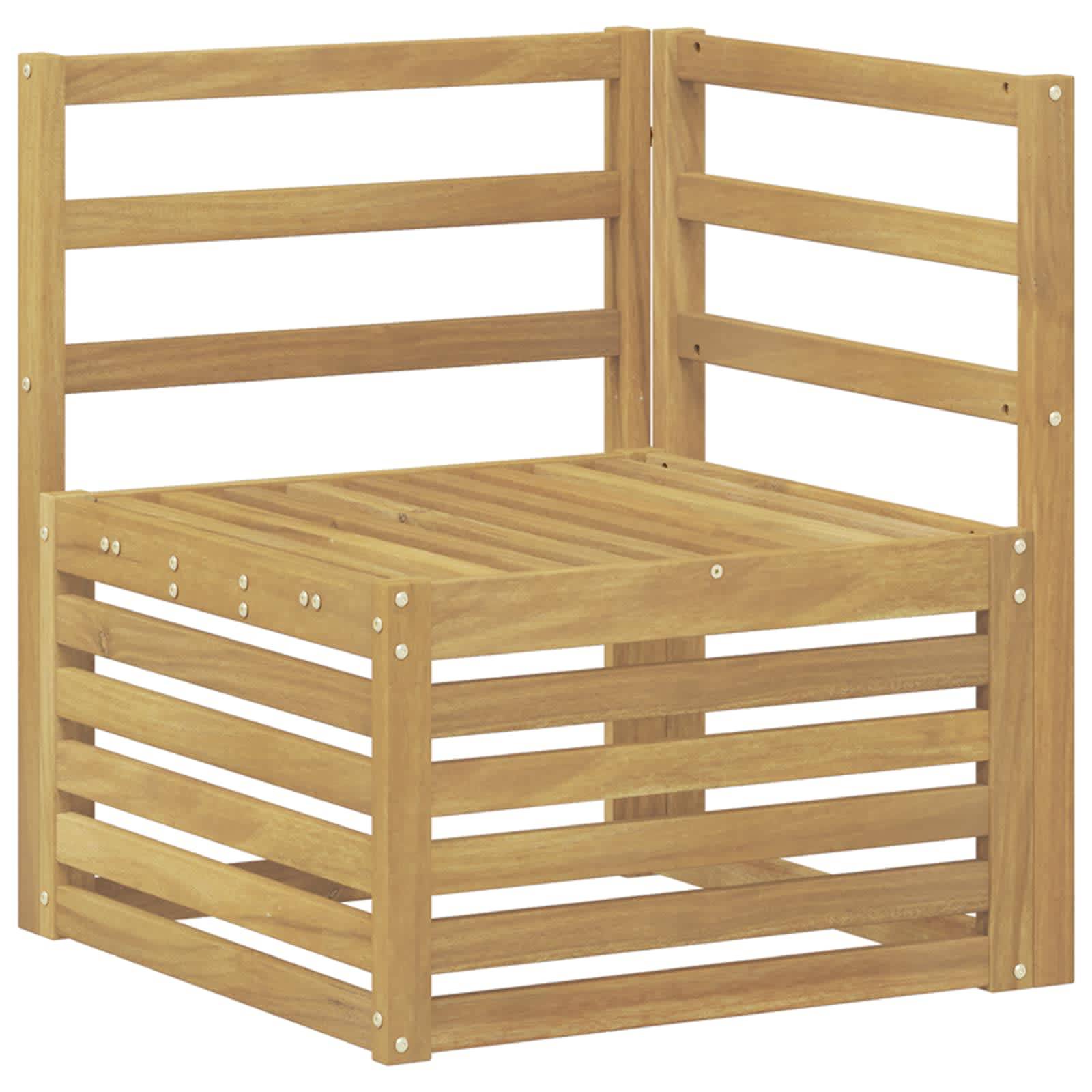 vidaXL Outdoor-Sofagarnitur 6 pcs Weiß 308 x 130,5 x 73 cm