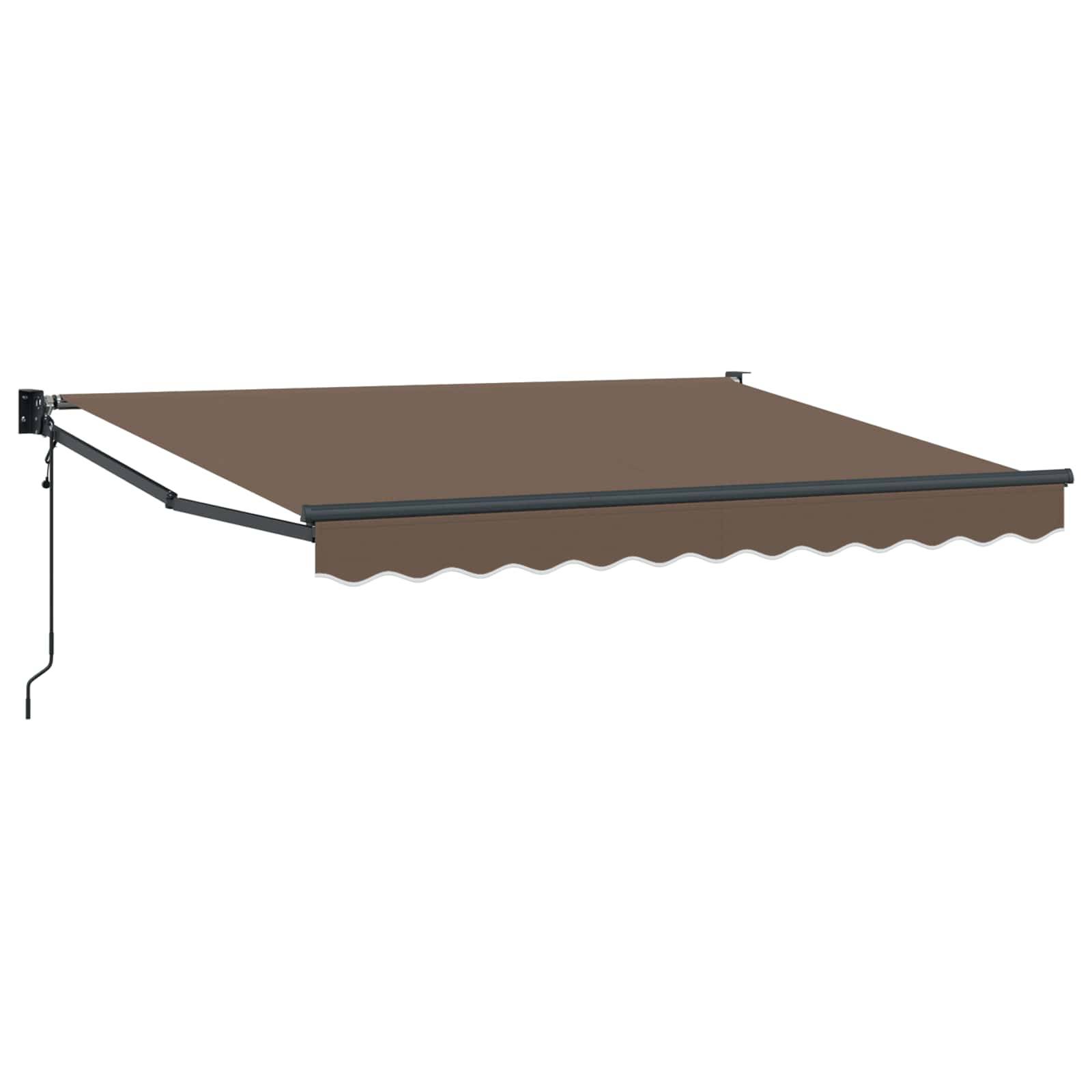 vidaXL Ausziehbare Markise Taupe 3 x 2,5 m Polyester und Metall