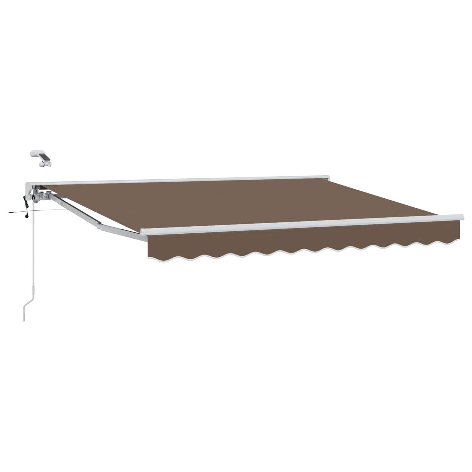 vidaXL Elektrische ausziehbare Markise Taupe 5 x 3 m