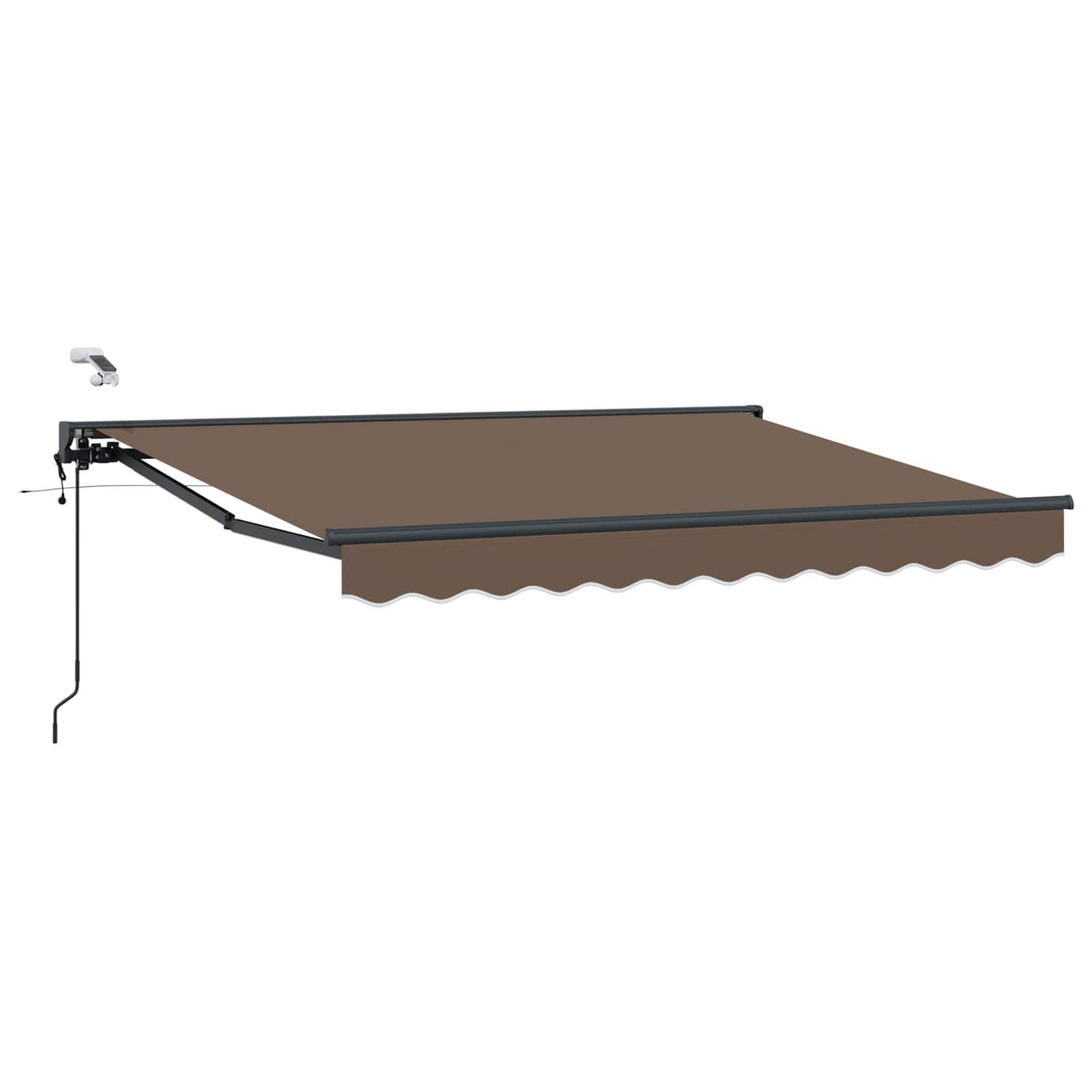 vidaXL Elektrische ausziehbare Markise Taupe 5 x 3 m