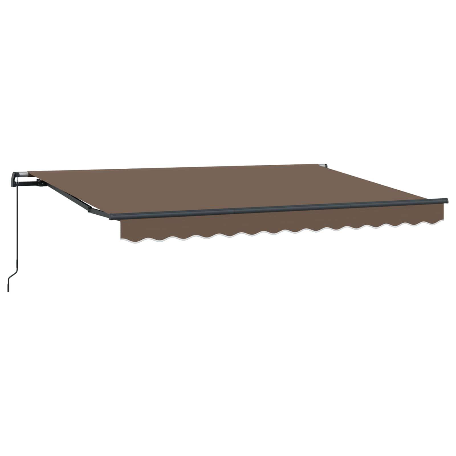 vidaXL Einziehbare Markise Taupe 4 x 2 m Stoff