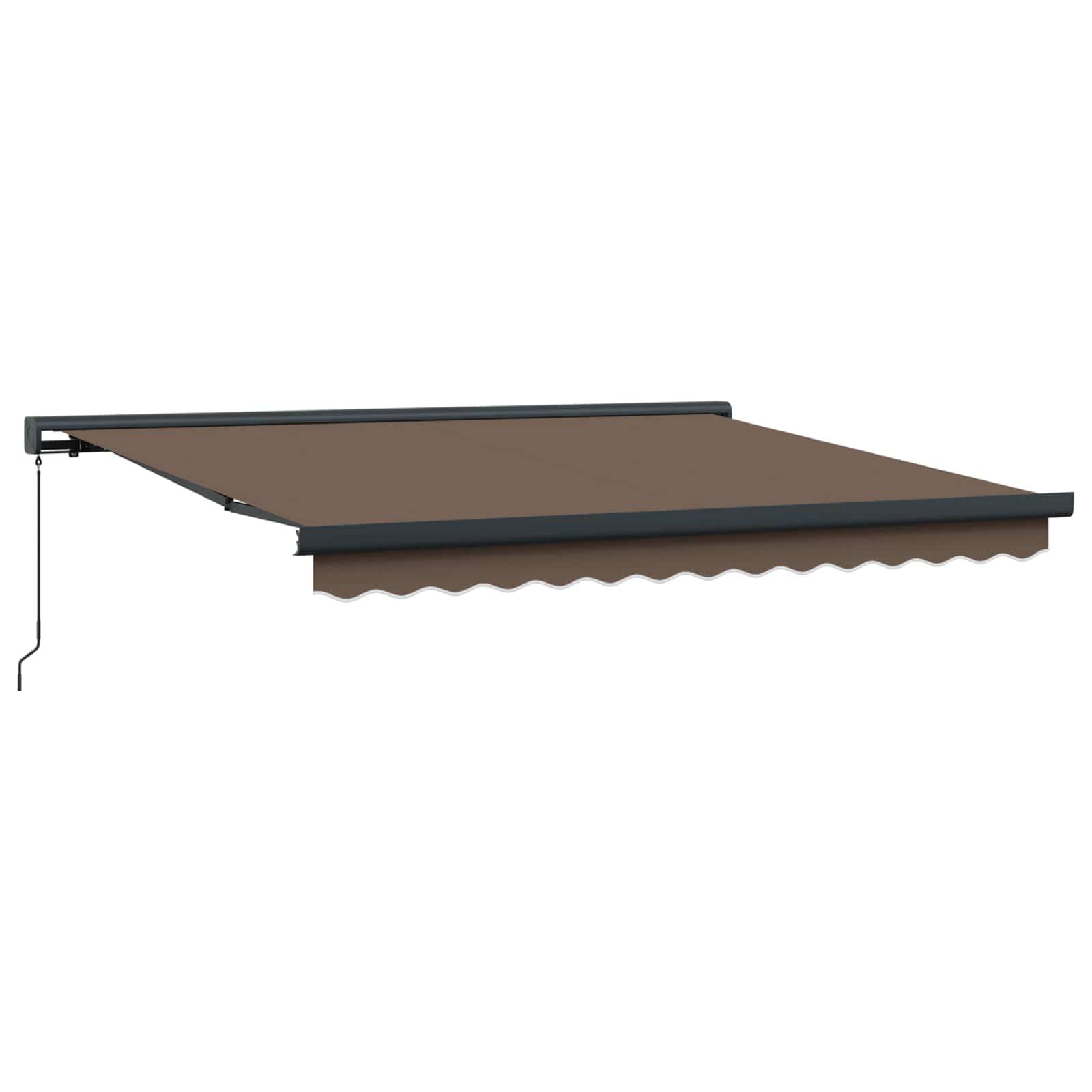 vidaXL Einziehbare Markise Taupe 450 x 300 cm Stoff und Metall