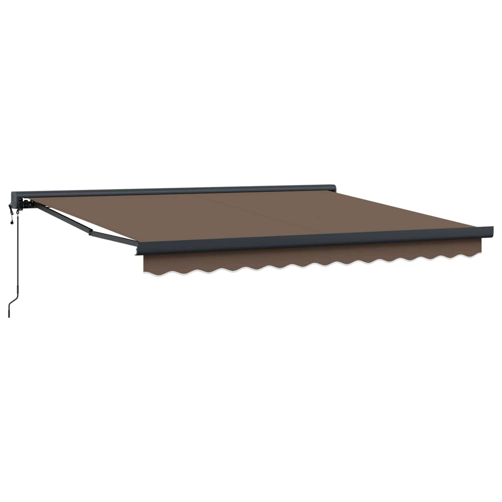 vidaXL Ausziehbare Markise Taupe 300 x 250 cm Stoff und Metall