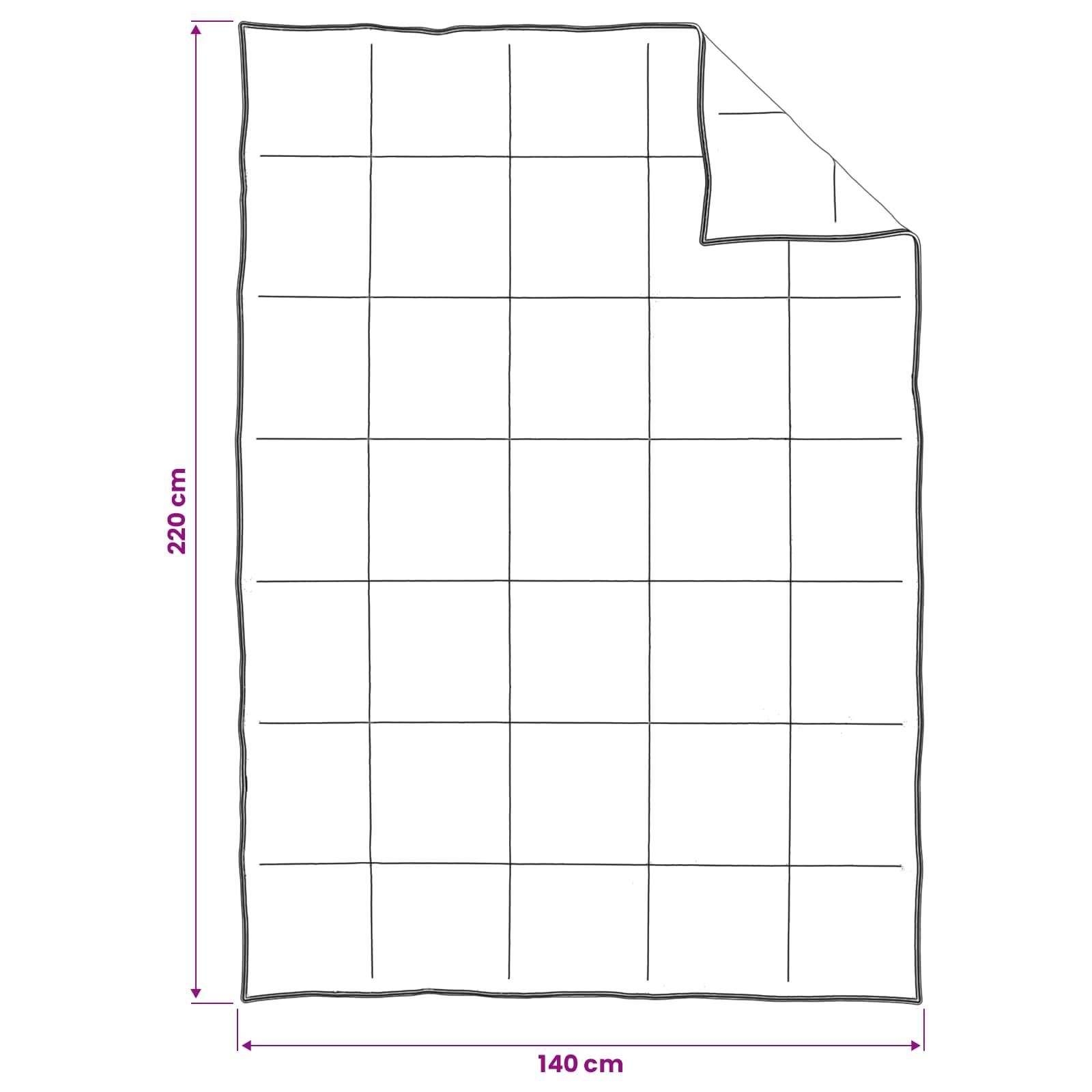 vidaXL Bettwäsche-Set 2 stk. 140 x 220 cm Für alle Jahreszeiten Beige
