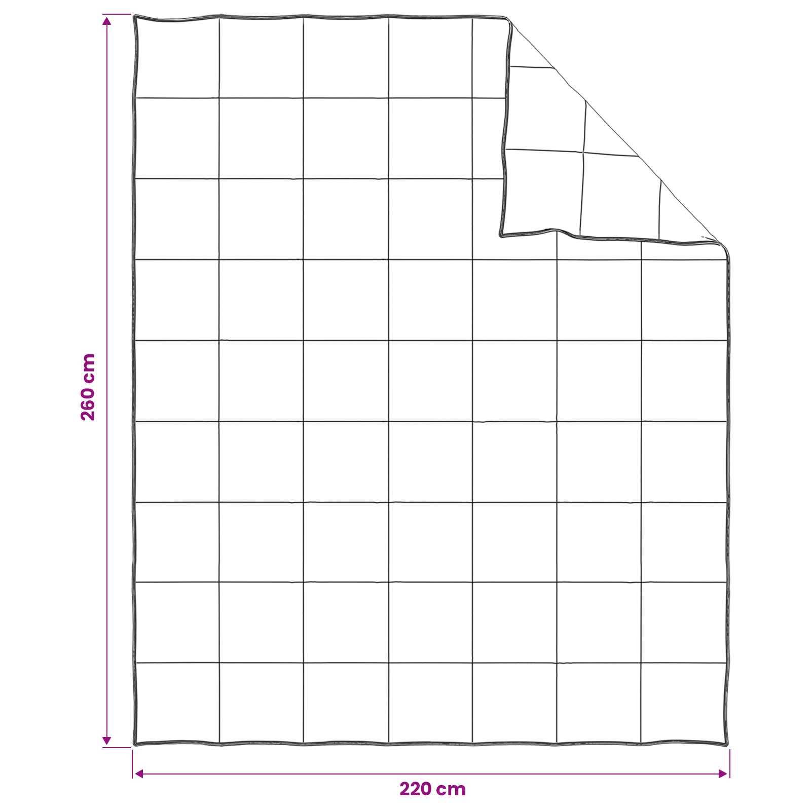 vidaXL Bettwäsche-Set 2 stk. 260 x 220 cm Für alle Jahreszeiten Beige