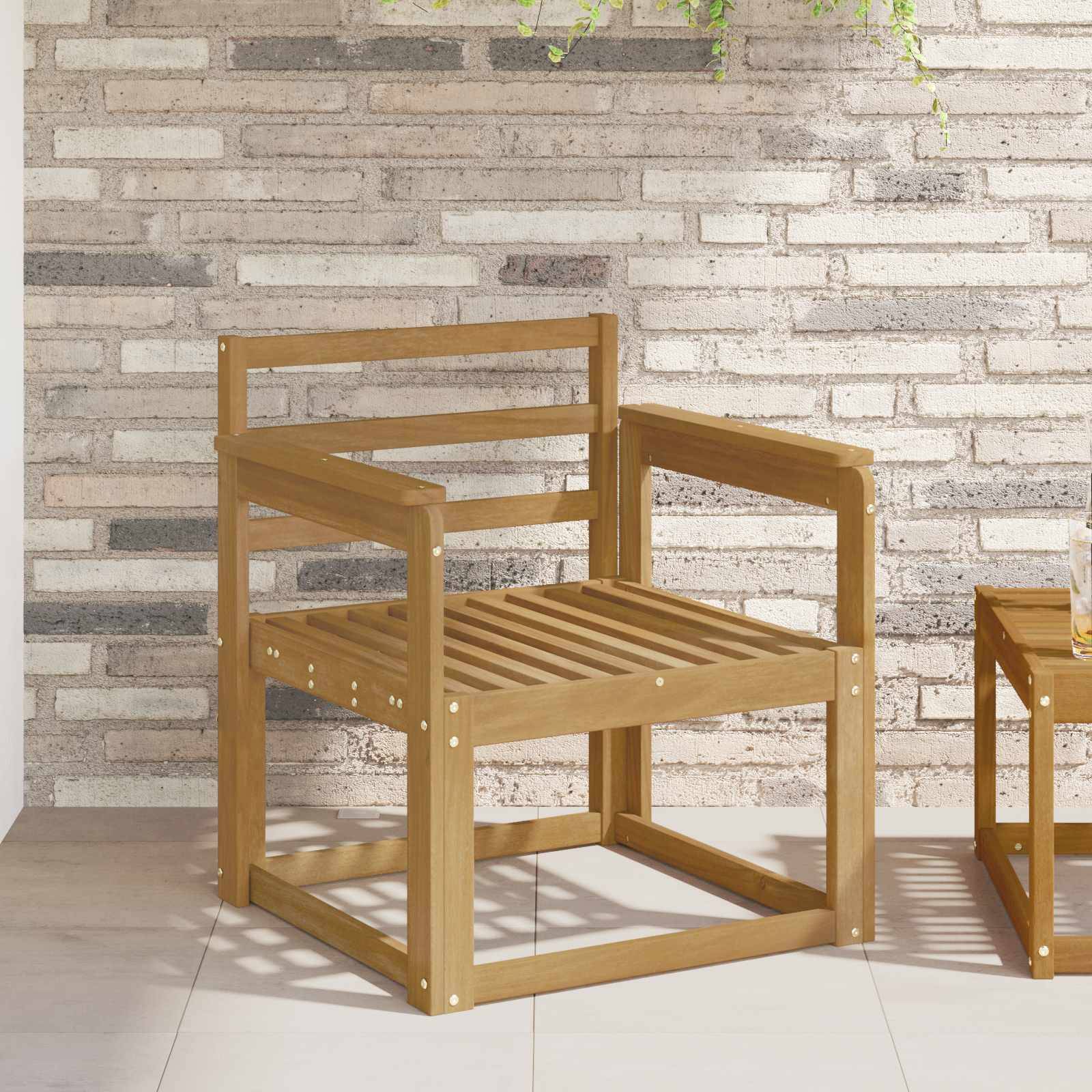 vidaXL Outdoor-Sofagarnitur Massivholz Akazie Weiß