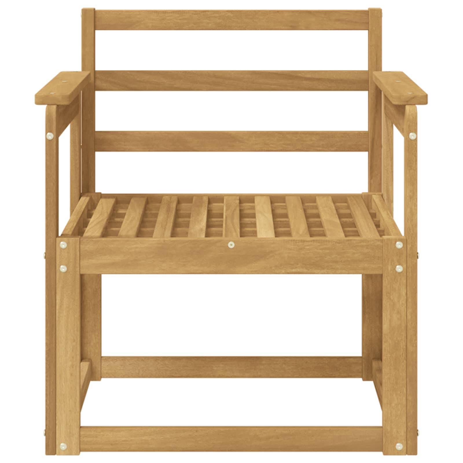 vidaXL Outdoor-Sofagarnitur Massivholz Akazie Weiß
