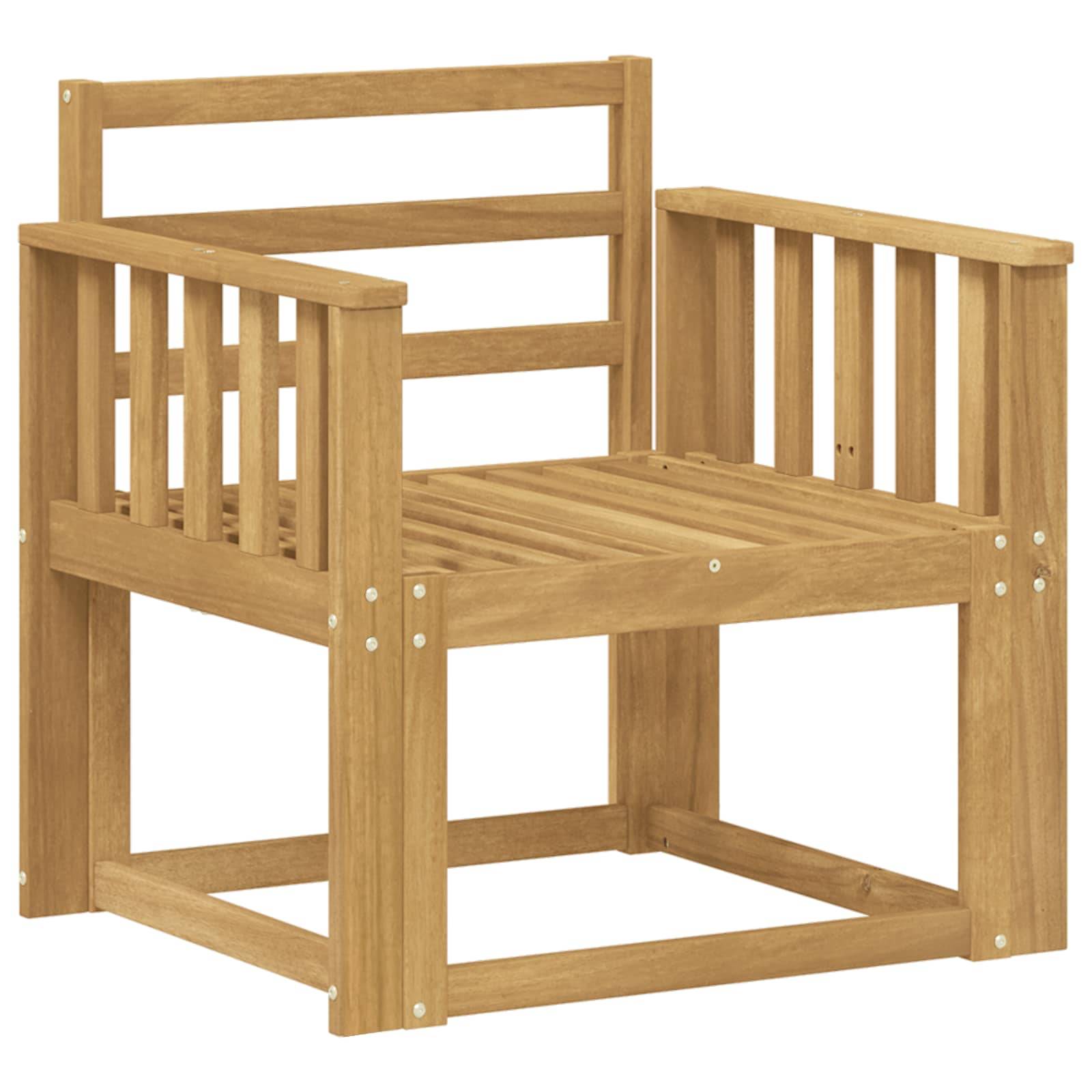 vidaXL Outdoor-Sofagarnitur Massivholz Akazie Weiß