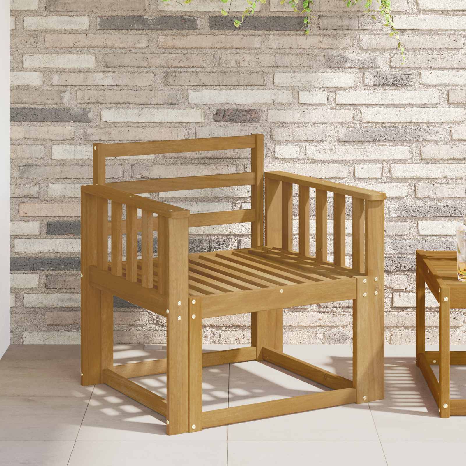 vidaXL Outdoor-Sofagarnitur Massivholz Akazie Weiß