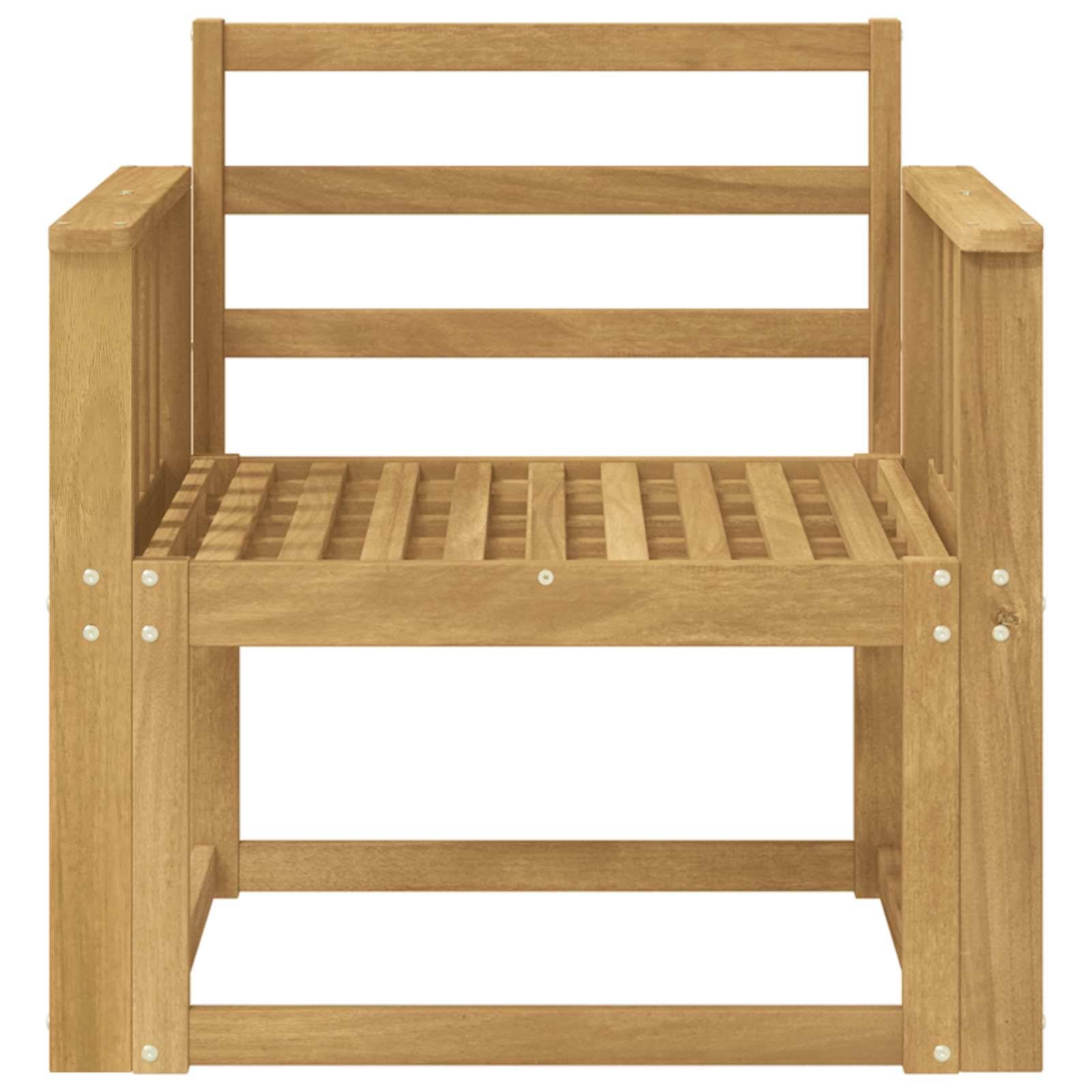 vidaXL Outdoor-Sofagarnitur Massivholz Akazie Weiß