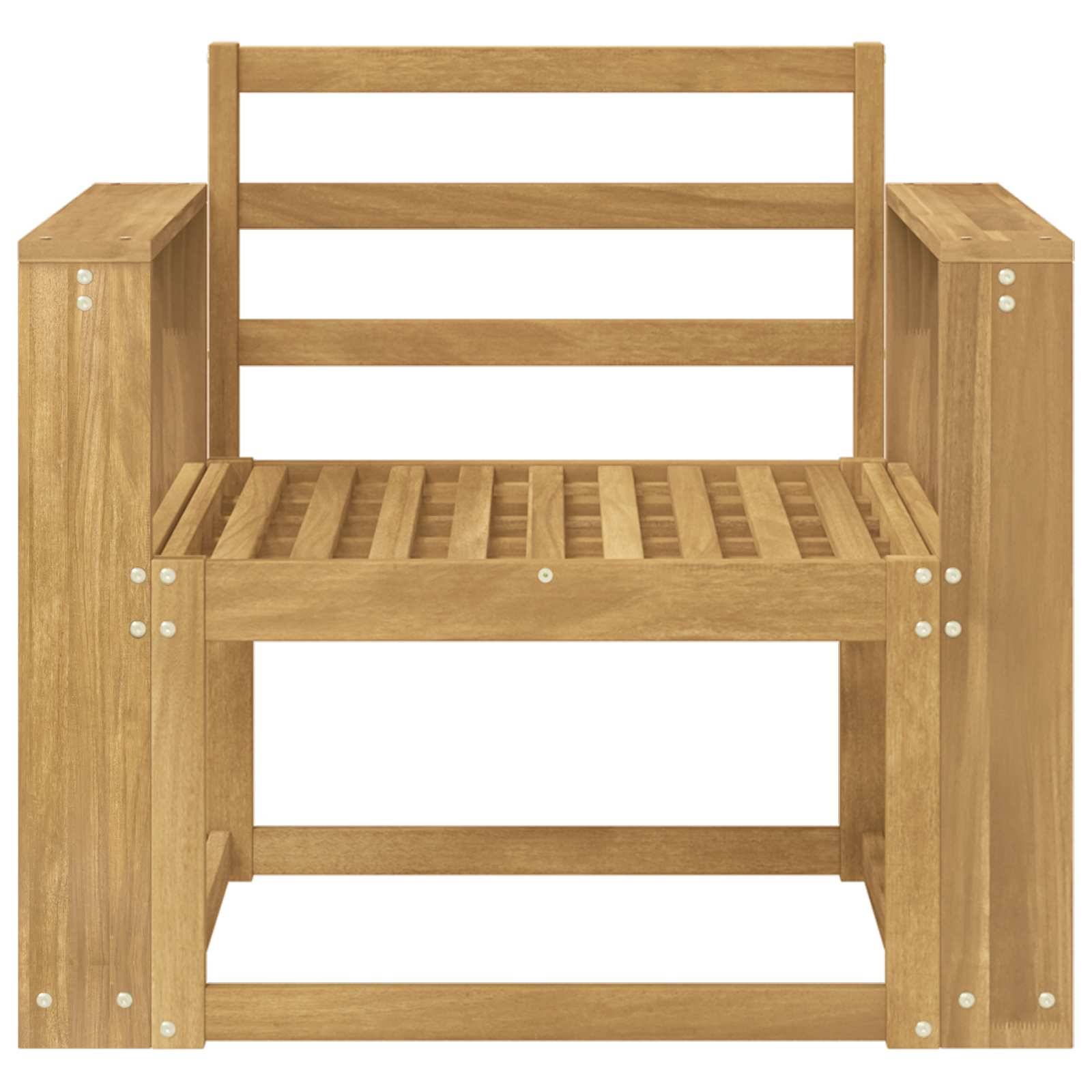 vidaXL Outdoor-Sofagarnitur Massivholz Akazie Weiß