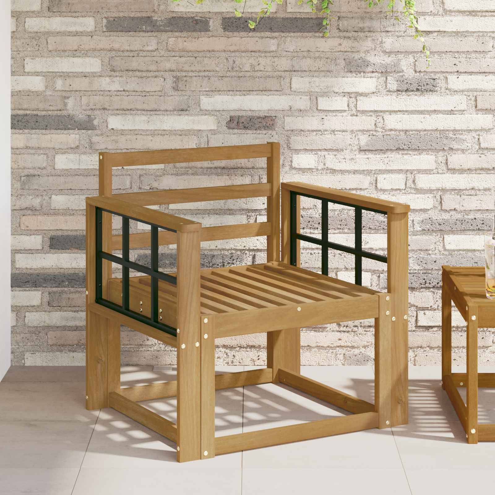 vidaXL Outdoor-Sofagarnitur Massivholz Akazie Weiß