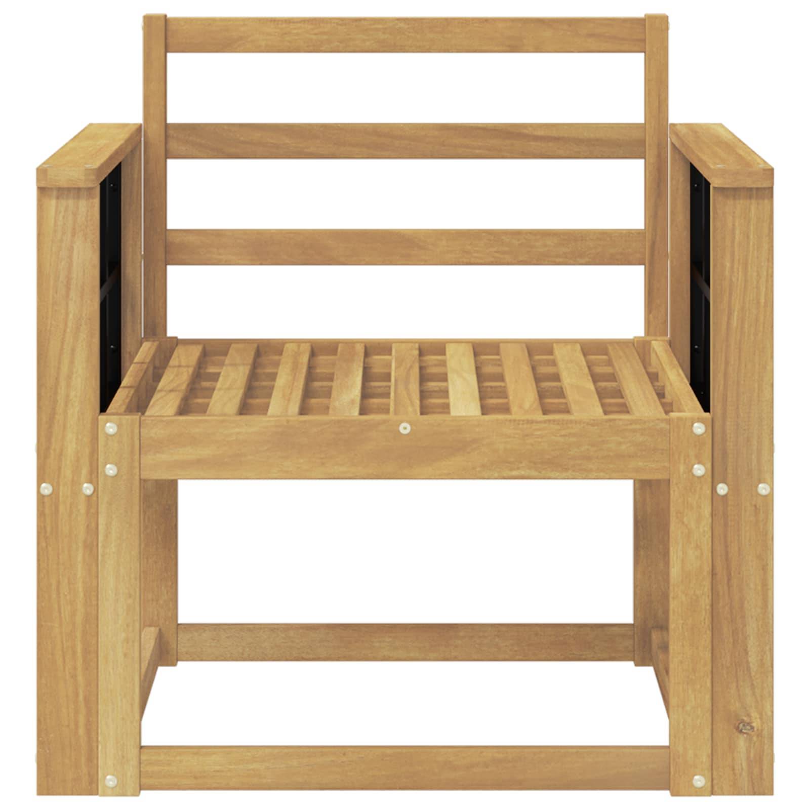 vidaXL Outdoor-Sofagarnitur Massivholz Akazie Weiß